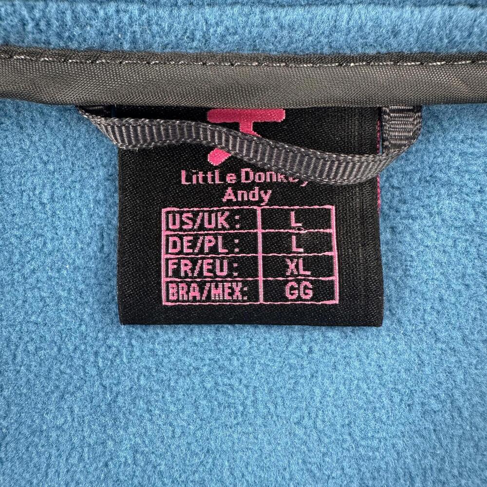Little Donkey Andy Puffer Vest Womens Large Blue Quilted Thermal Preppy NWT - Picture 3 of 8